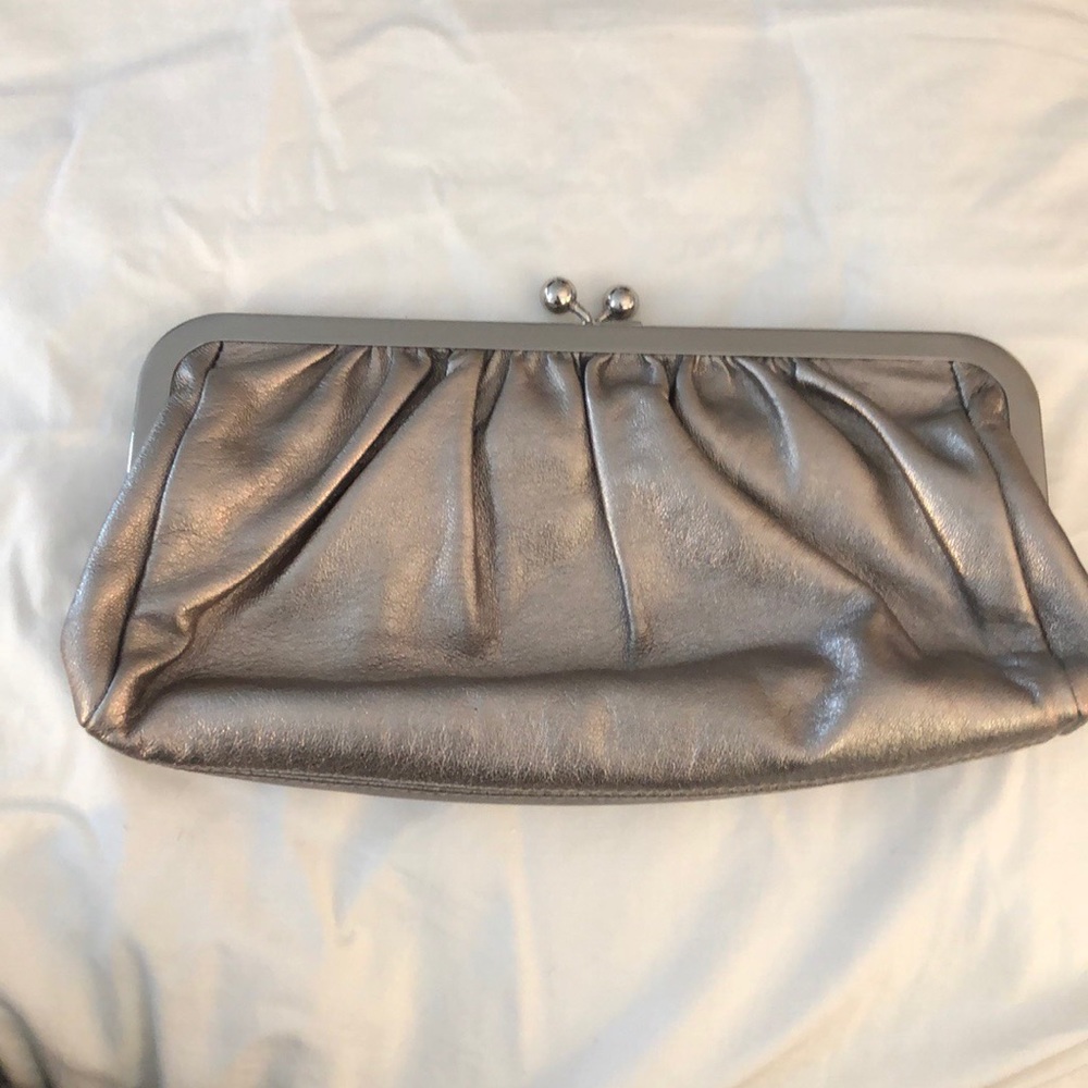 Metallic Silver Clutch (a little bronzey)